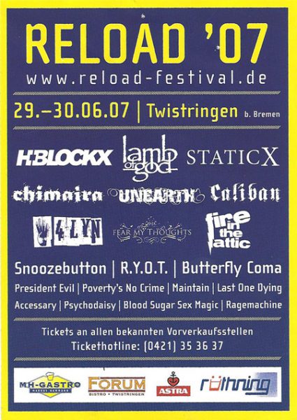 SnareStick & Psychodaisy at Reload Festival